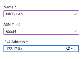 BGP Peer Configuration